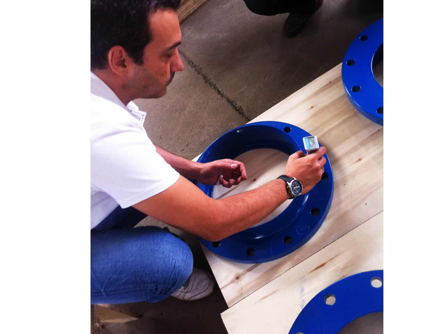 FBE coating inspection for dismantling joint