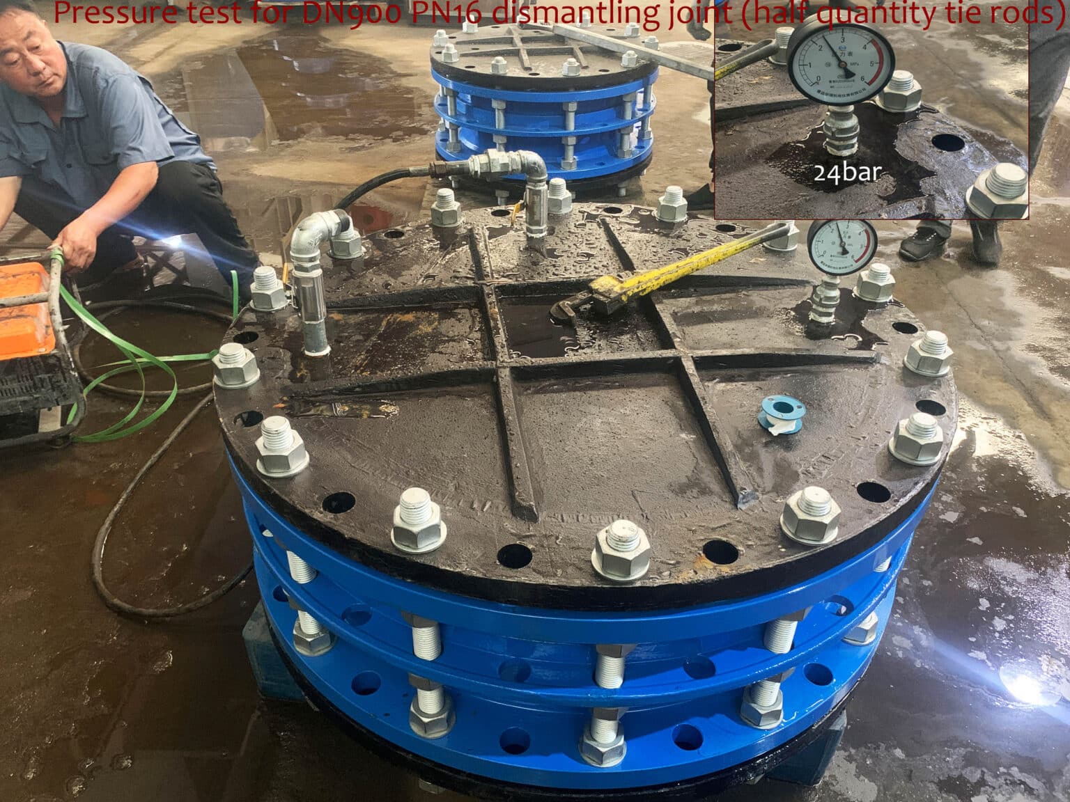 Hydrostatic testing for dismantling joint