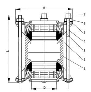 Restrained Coupling Adaptor drawing