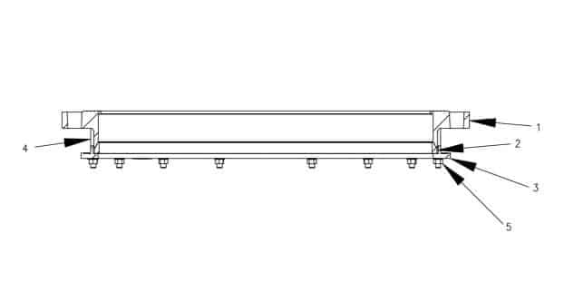 carbon steel flange adaptor drawing