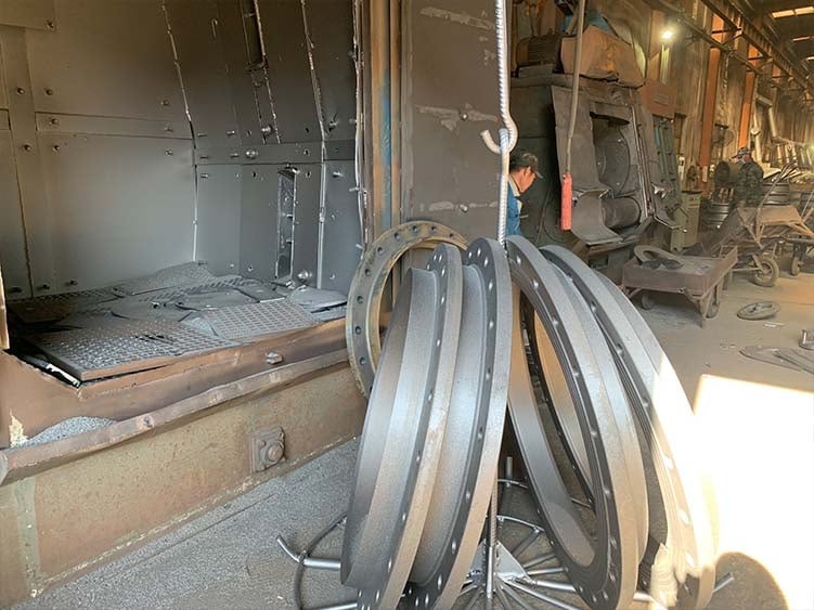 shot blasting for dismantling joint