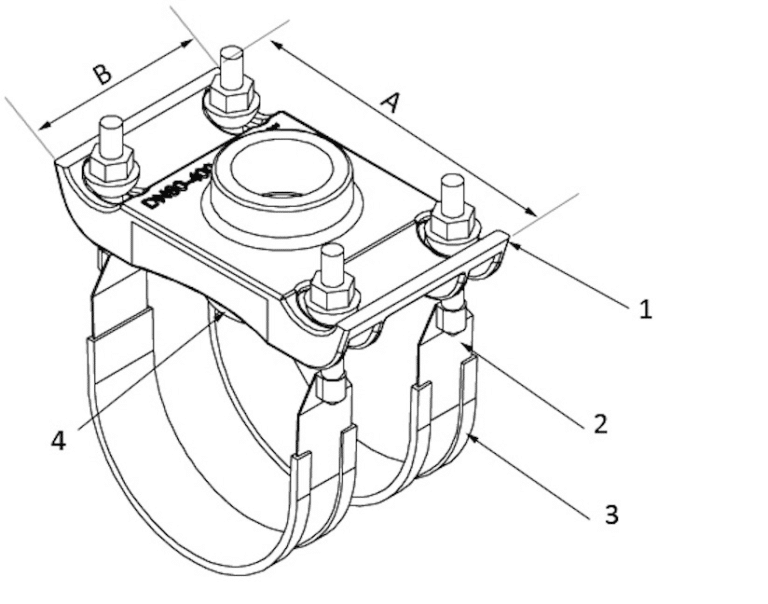 tapping saddle ductile iron pipe fitting and valvefactory directly sale