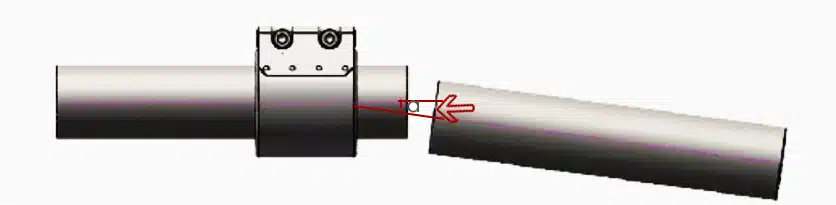 Angular deflection for repair coupler