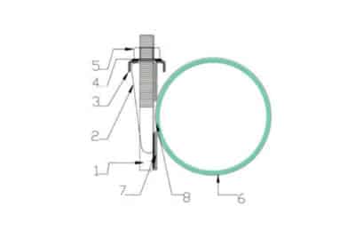 pipe repair sleeve single band drawing