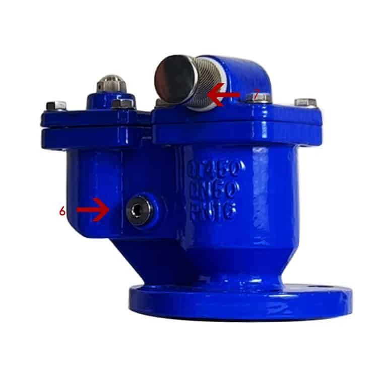 double air release valve