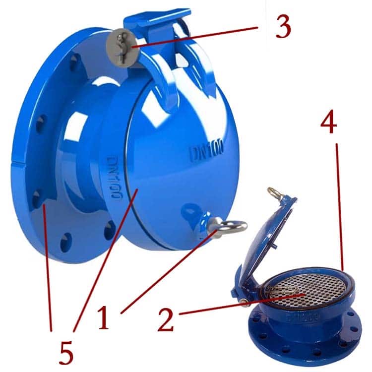 Flap valve - ductile iron pipe fitting and valve-factory directly sale