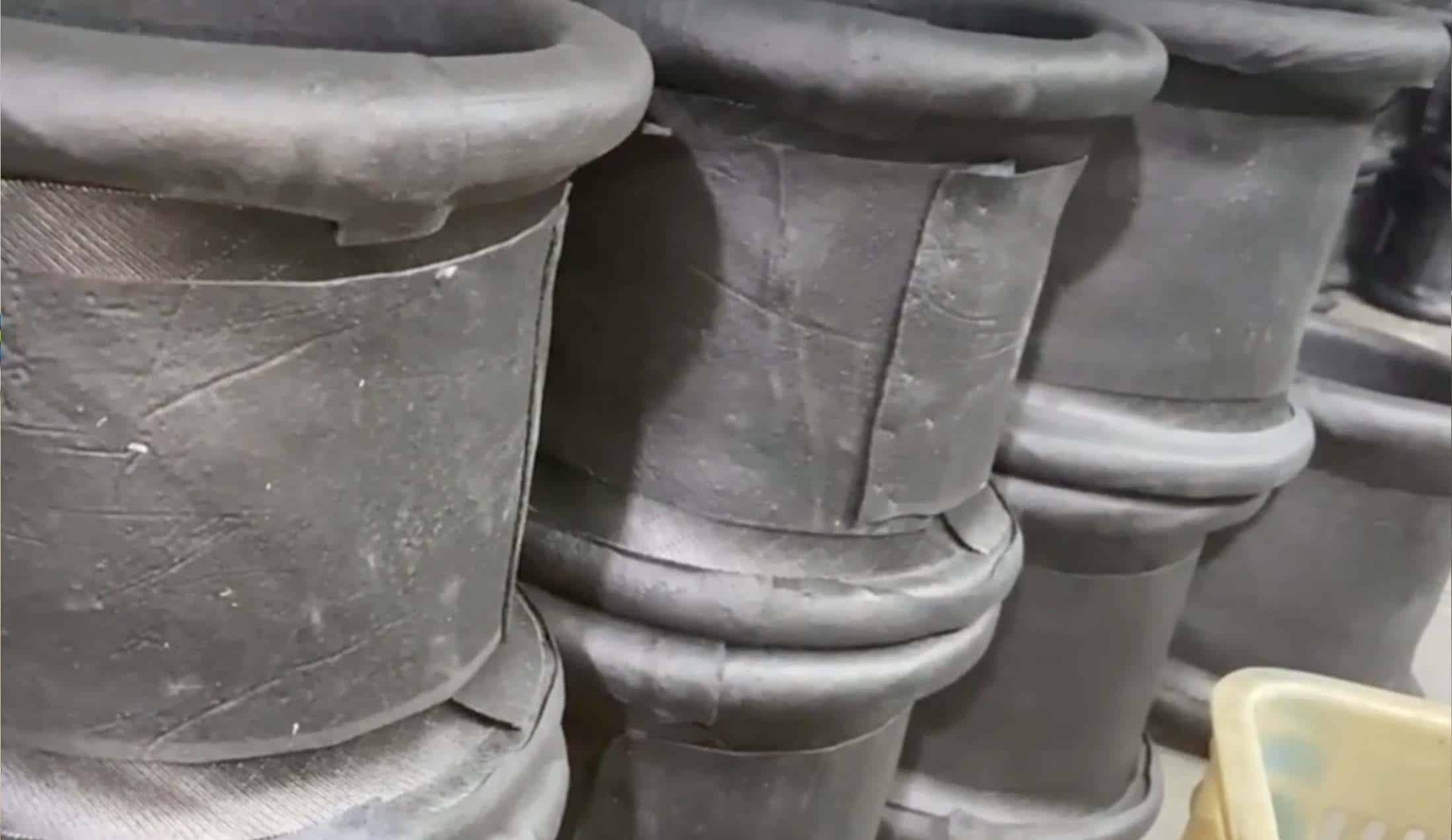 producing process for rubber expansion joint step 2 Shaping