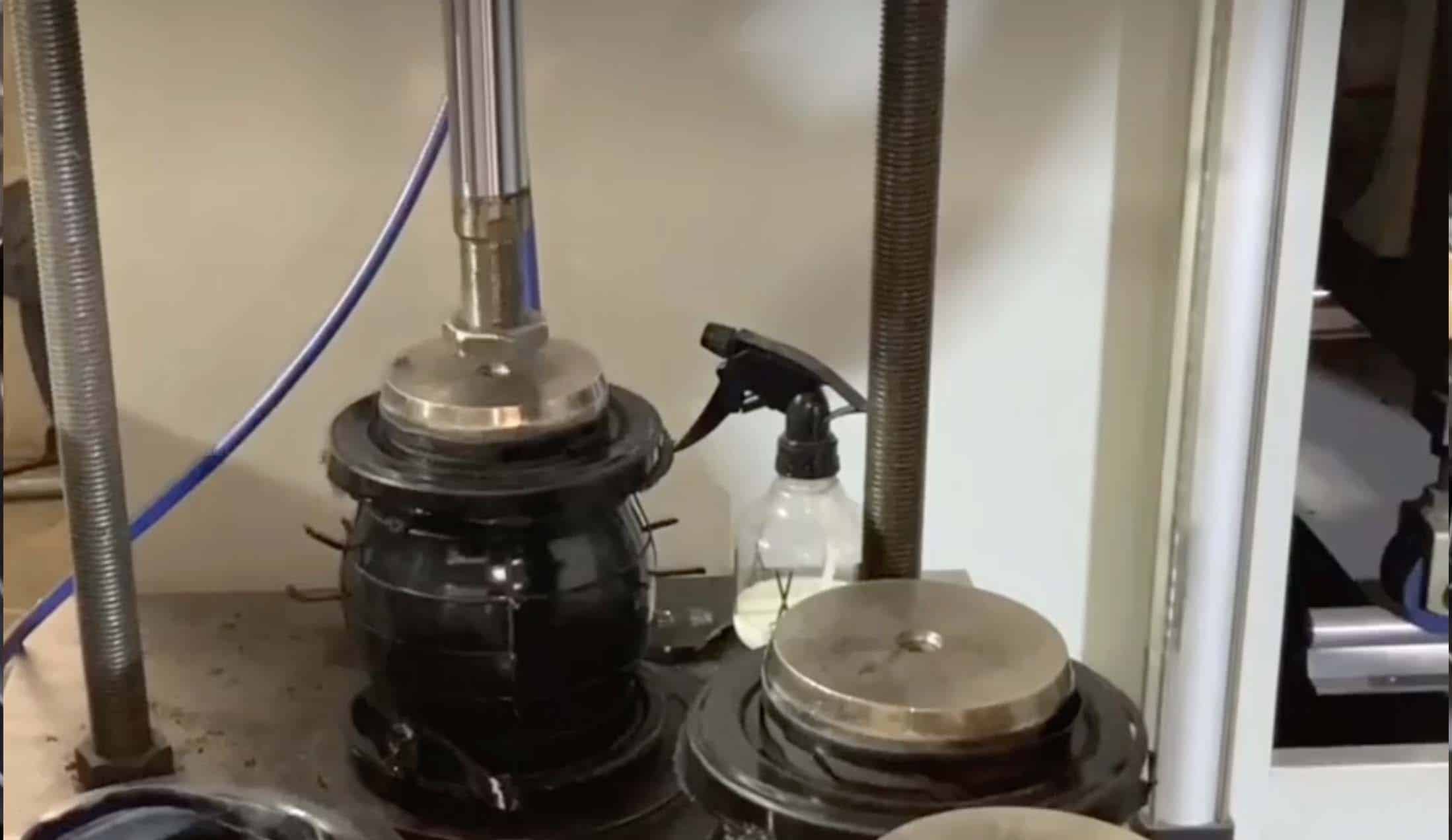 producing process for rubber expansion joint step 6 Separation Of Moulds And Rubber Balls