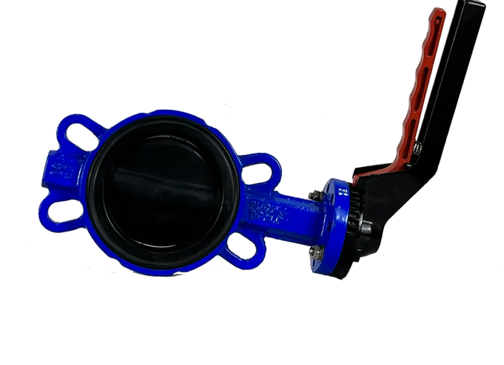 lever operated butterfly valve