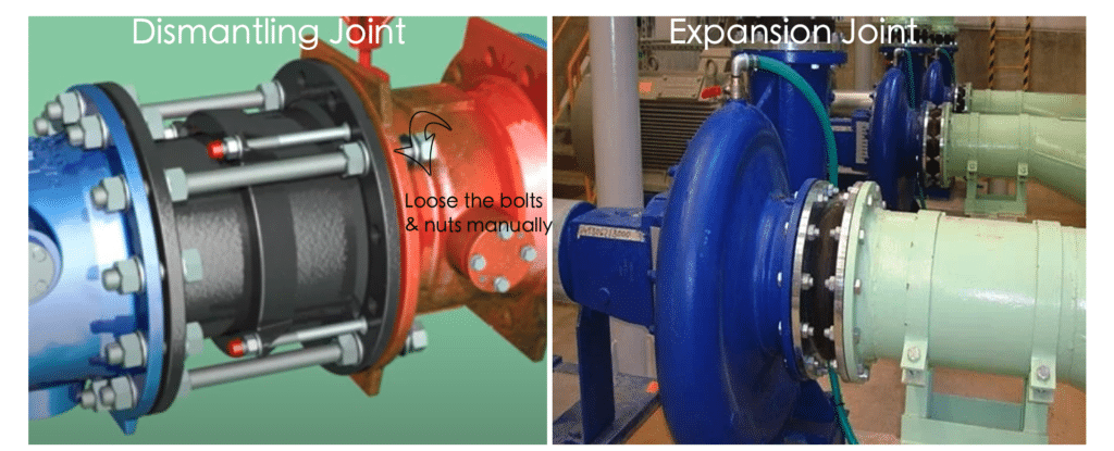 dismantling joint vs expansion joint