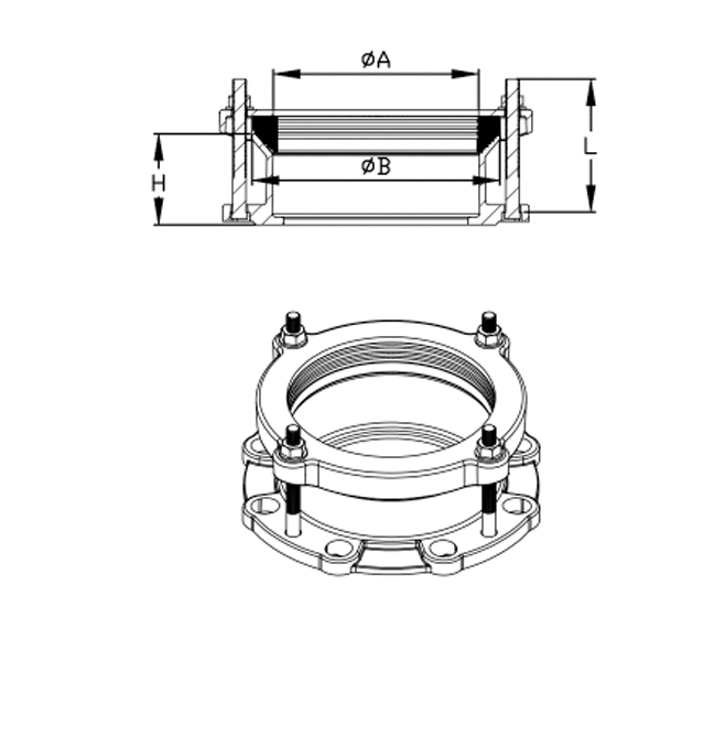 flange adaptor design