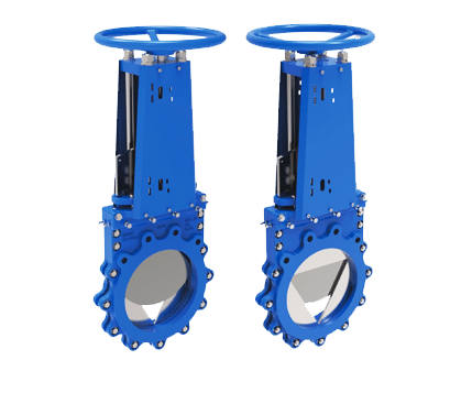 Isogate v port bi directional knife gate valve