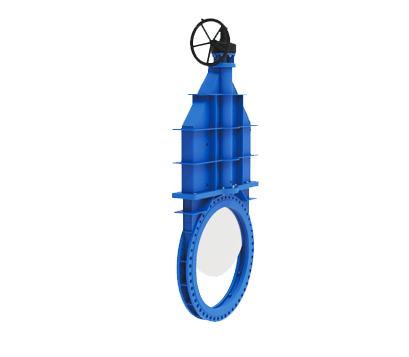 Unidirectional seal NRS enclosed knife gate valve