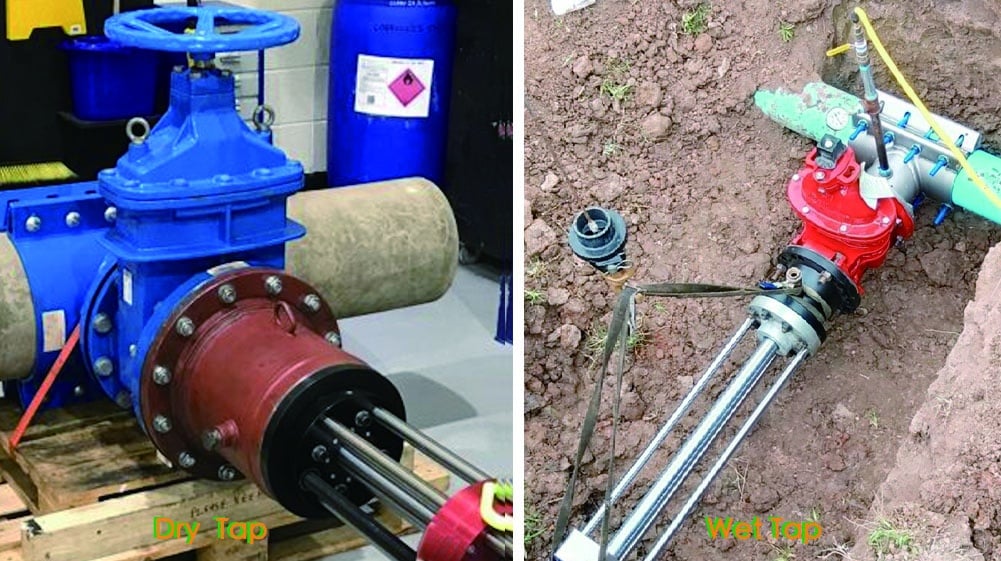 dry tap vs hot tap