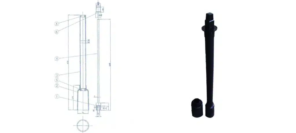 fixed extension spindle drawing