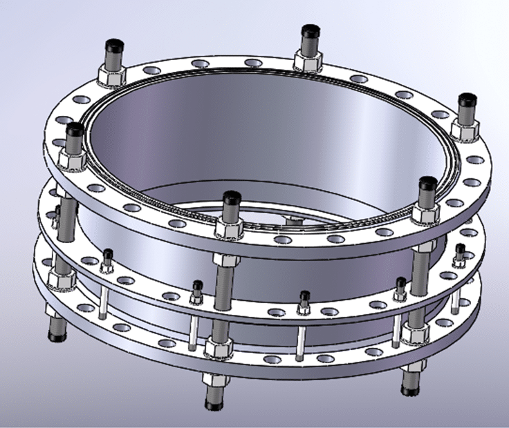 rigid type light duty dismantling joint