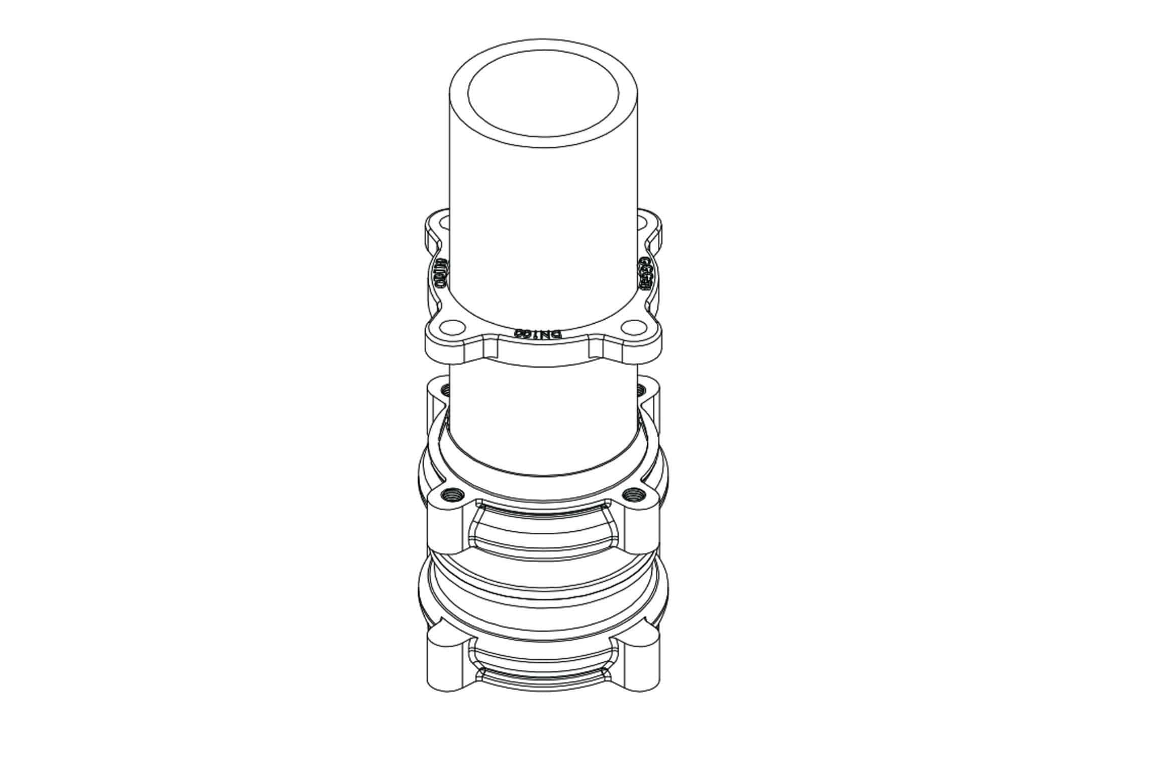 Restrained Coupling for HDPE Pipe Sr No. JC009 Installation Instruction step 5