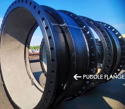 double flanged pipe with puddle