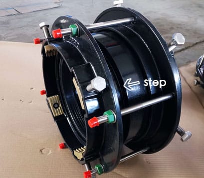 restrained step coupling diagram