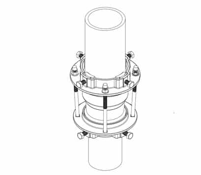 restrained step coupling installation