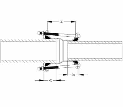 step coupling installation