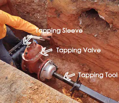 tapping sleeve parts tapping valve tapping tool
