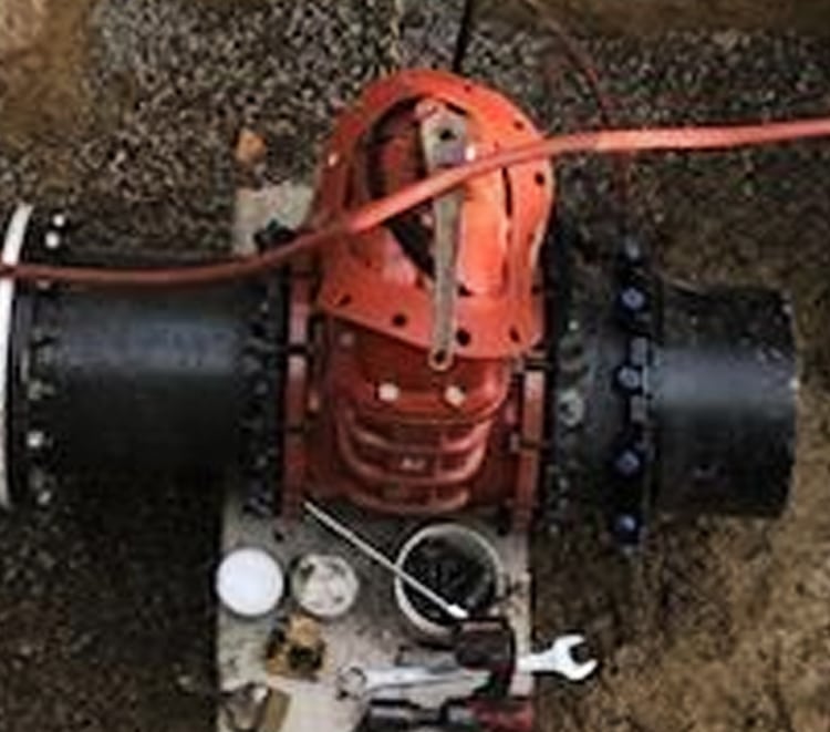 mechanical joint gate valve installation