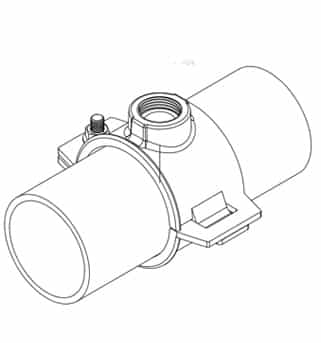 DI Saddle Clamp for PVC and HDPE pipe installation instruction step 3