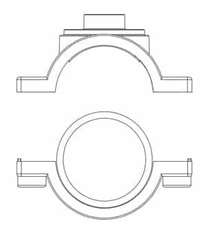 PVC saddle clamp installation instruction step 2