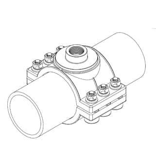 PVC saddle clamp installation instruction step4