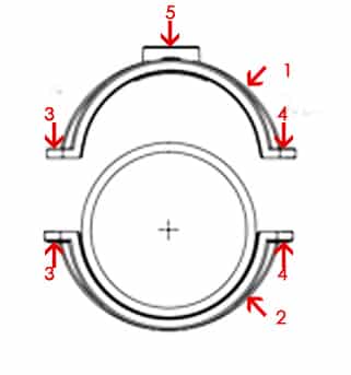 Saddle Clamp For PE and PVC Pipe Style SCPEPVC 001 Installation Instruction step 2