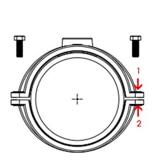 Saddle Clamp For PE and PVC Pipe Style SCPEPVC 001 Installation Instruction step 3