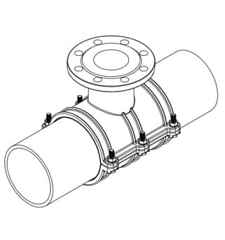 Saddle Tap Clamp for PVC Pipe Installation Instruction step 5