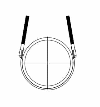 Tapping saddle with flange outlet-double bands or multiple bands installation instruction step 2