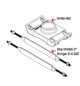 Tapping saddle with thread outlet-double bands or multiple bands for big size pipes installation instruction