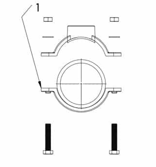 Wide Range Saddle Clamp Installation Instruction step 2