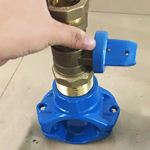 service saddle and isolation valve
