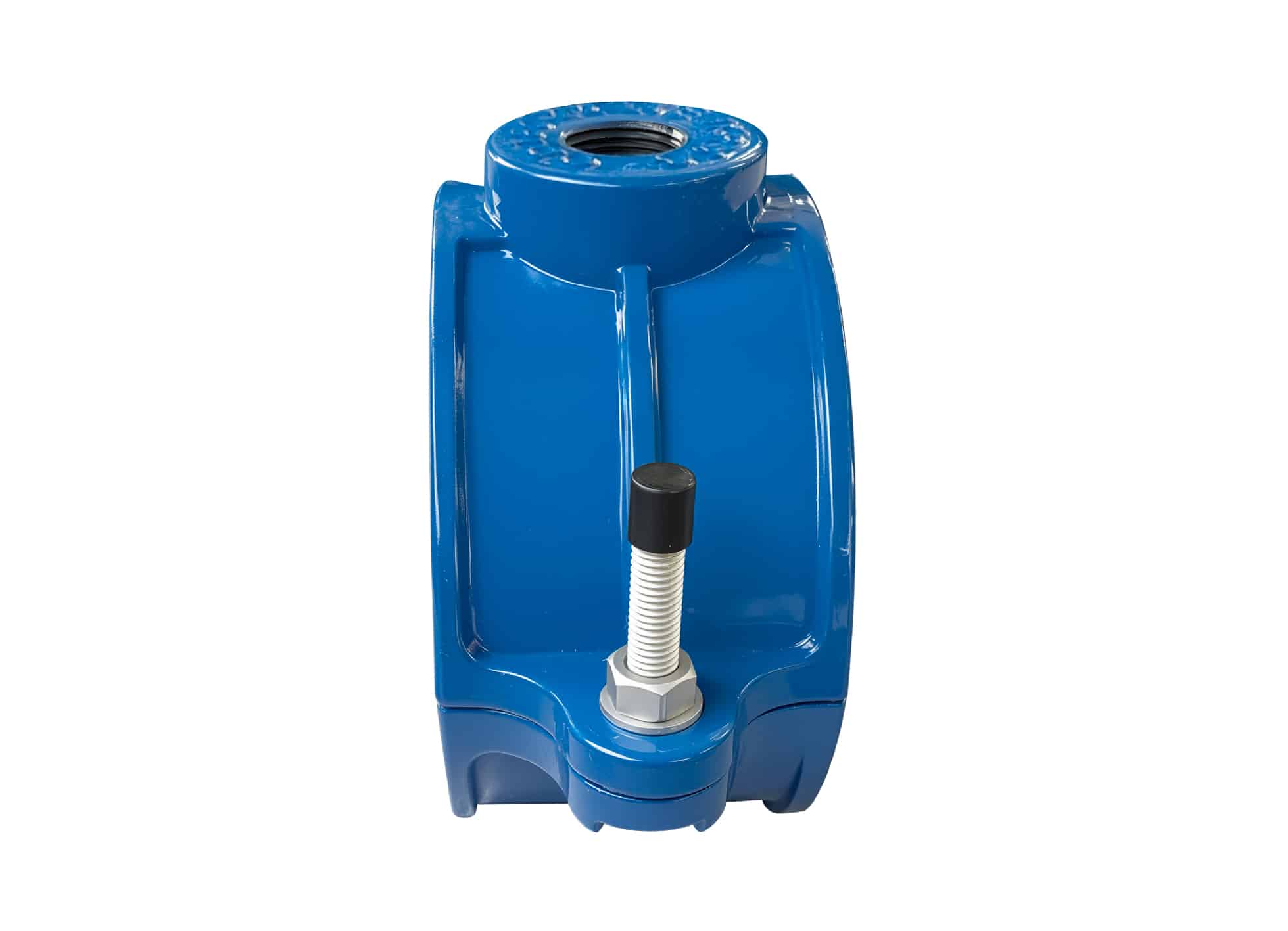 Cast Iron Saddle Clamp for HDPE pipe and PVC pipe ,with BSP, NPT, CC etc thread outlet 1