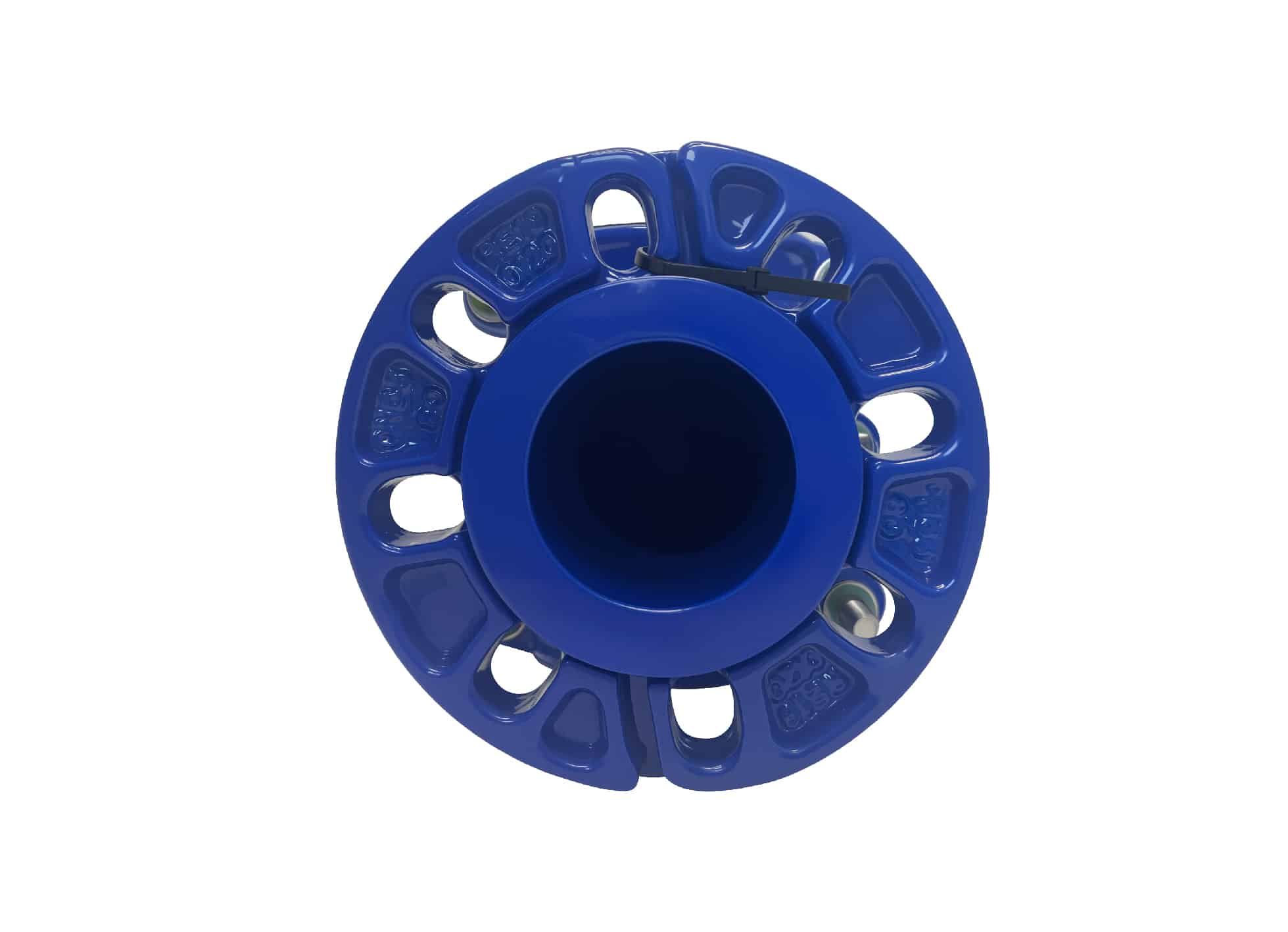 Saddle clamp with loose flange outlet 2