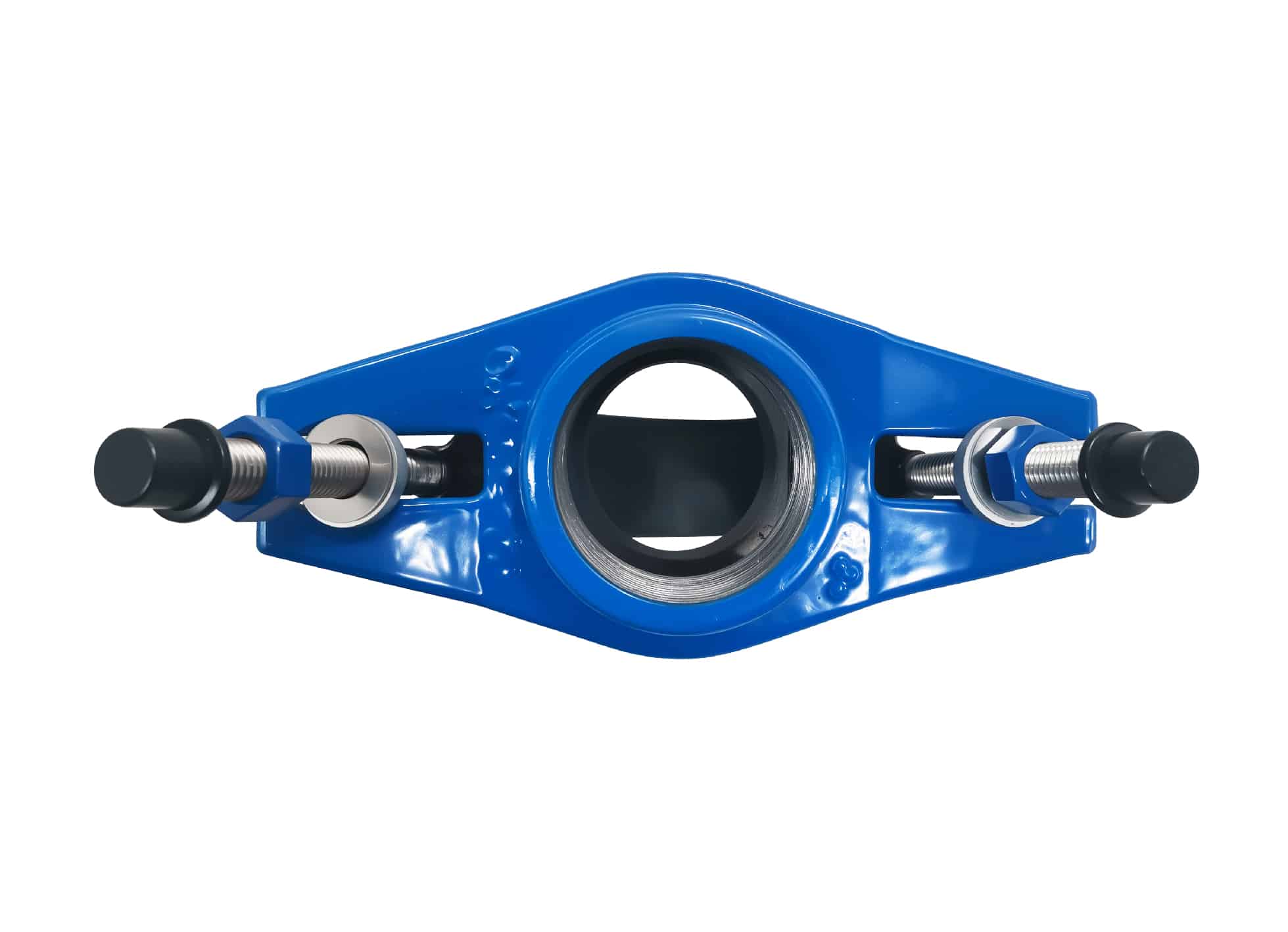 Universal Saddle tap for Ductile Iron Pipe,PVC pipe,Steel Pipe ,PE Pipe etc, thread outlet ,single steel strip 2