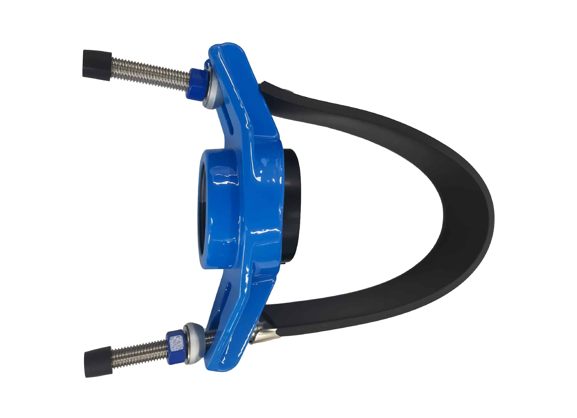 Universal Saddle tap for Ductile Iron Pipe,PVC pipe,Steel Pipe ,PE Pipe etc, thread outlet ,single steel strip 4