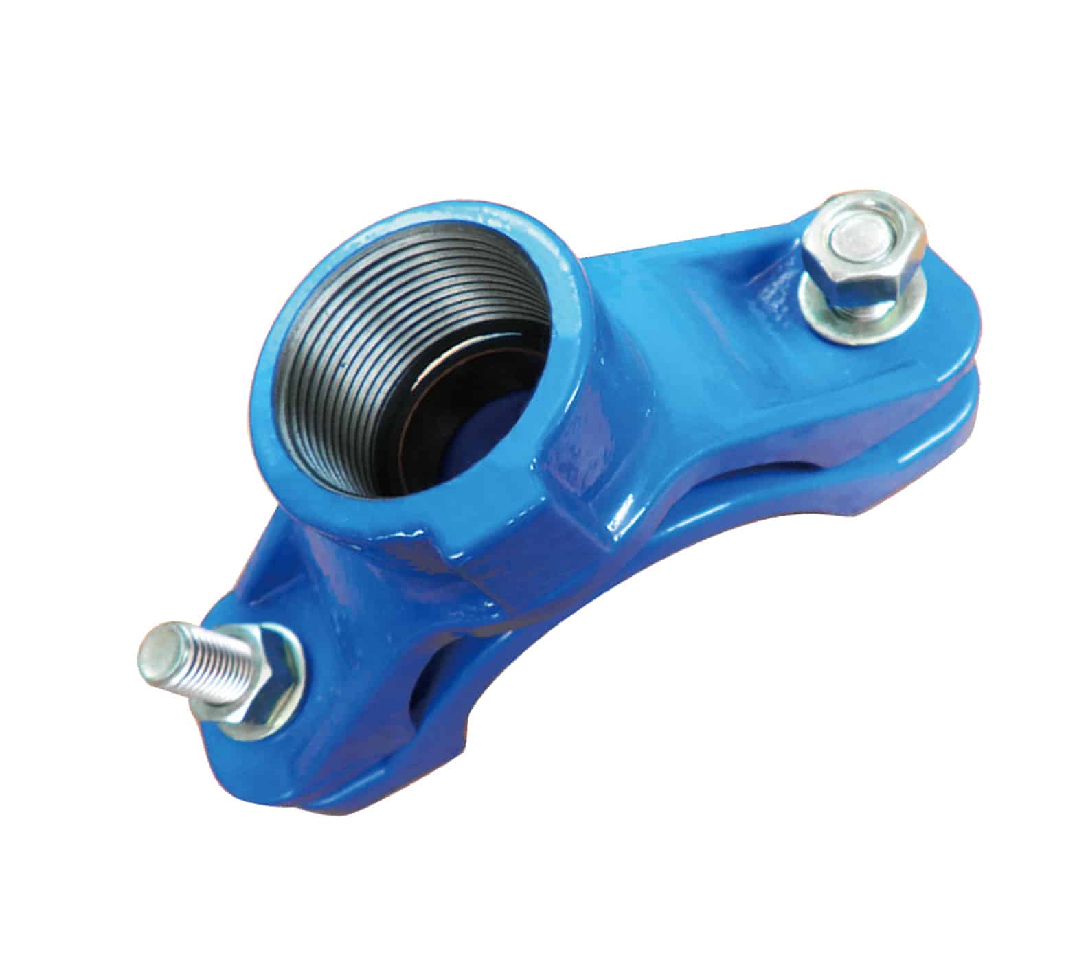 Wide Range Saddle Clamp for ductile iron pipe, steel pipe , GRP pipe etc,not suitable for HDPE and PVC pipe