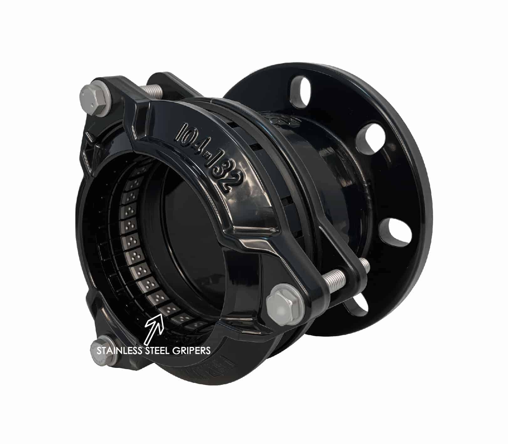 Aquagrip Flange Adaptor stainless steel griper for HDPE Pipe
