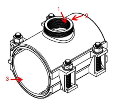 service clamp installation step 1