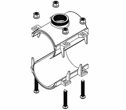 service clamp installation step 2