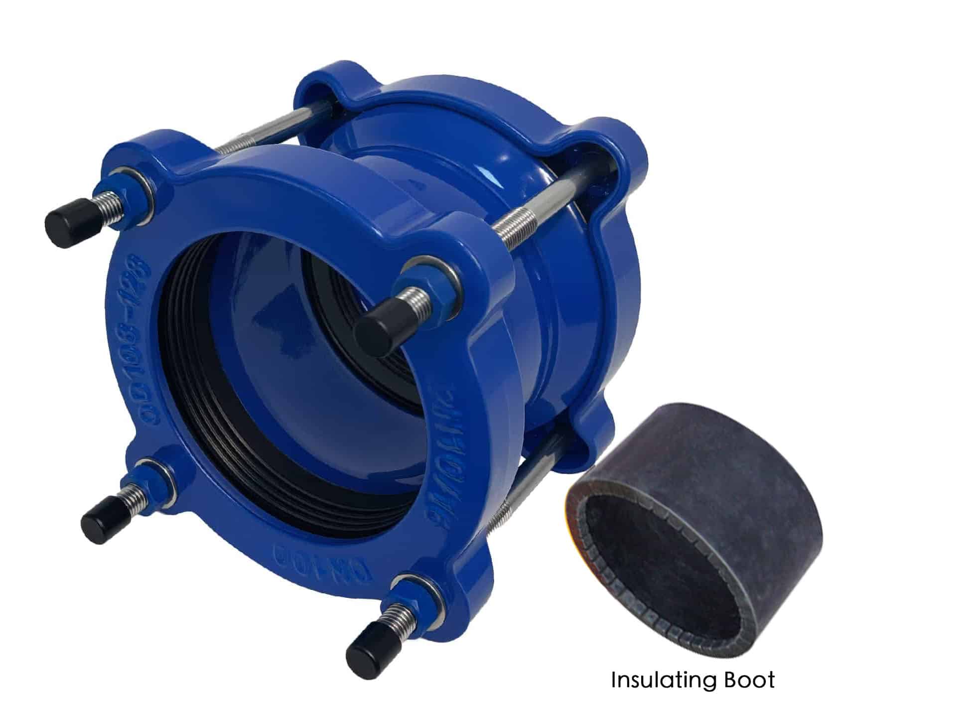 Flexible Coupling (for similar outside diameter pipes) with insulating boot