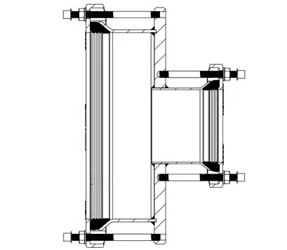 step coupling for large outer diameter difference pipes
