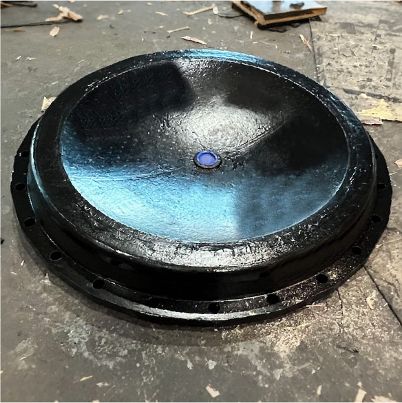 AWWA C153 ductile iron pipe fitting dished