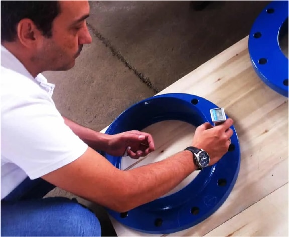 FBE Coating inspection for dismantling joint