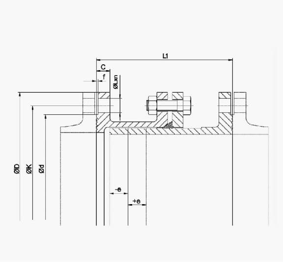FLEXIBLE DISMANTLING JOINT